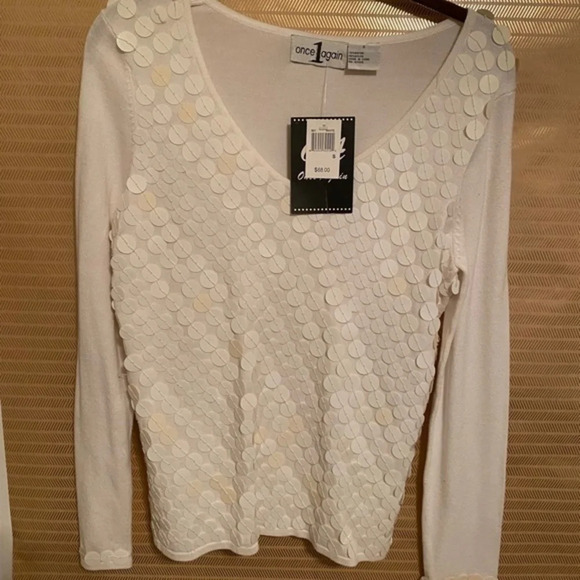 ONCE-1-AGAIN~GORGEOUS BLOUSE~SM/M~ NWT - Picture 1 of 6